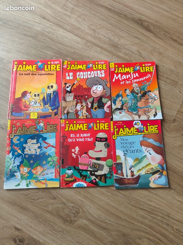 Lot de 6 "j'aime lire" (image 1)