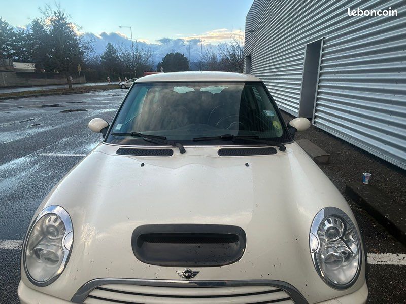 Cadran Tableau De Bord Mini Cooper R50 R53 - Décor Argent Et Blanc - Pièce D'origine 7055703 - Occasion