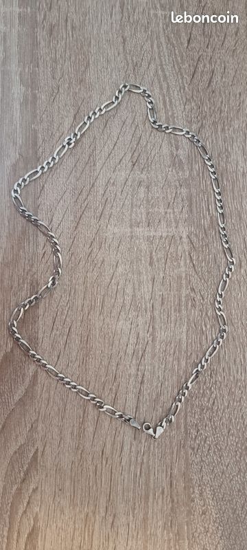 Chaîne Collier en Argent 925 Maille Figaro – Authentique & Élégante ( 60 cm ) (image 4)