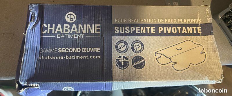 Boîte de 100 suspentes pivotantes Chabanne Bâtiment – Neuve (image 2)