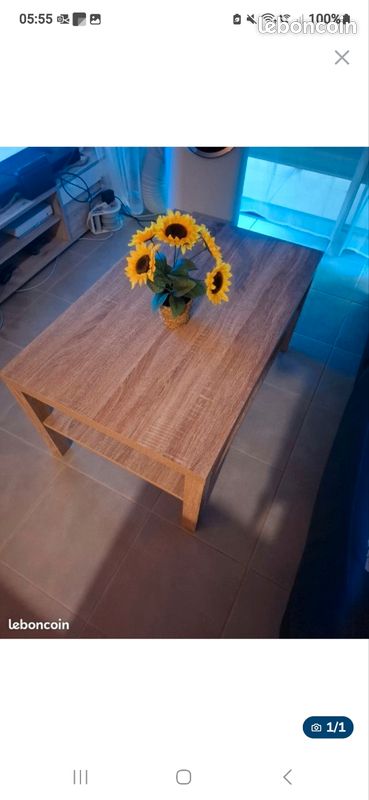Vends table basse neuve longueur 90 cm (image 1)