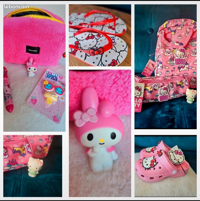 Set Hello Kitty đ neuf figurine et stickers (image 8)