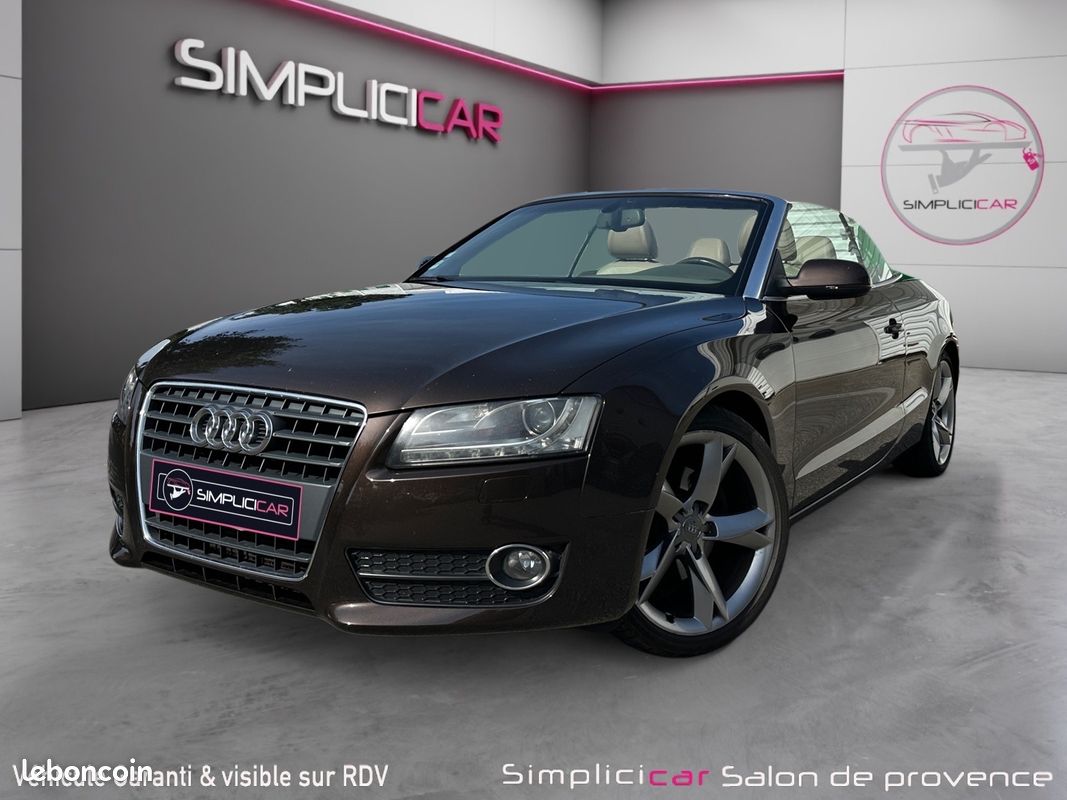 AUDI A5 DECAPOTABLE 2.0 TDI 177Ch - Radar Ar - Sièges Chauffants - Garantie 12 mois - (image 7)