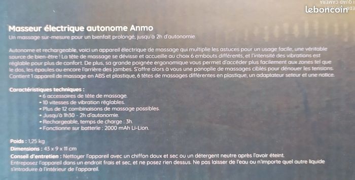 Masseur électrique autonome Nature et Découverte (image 4)