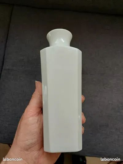Superbe vase en porcelaine carré décor chinois tbe vintage 1980 (image 4)