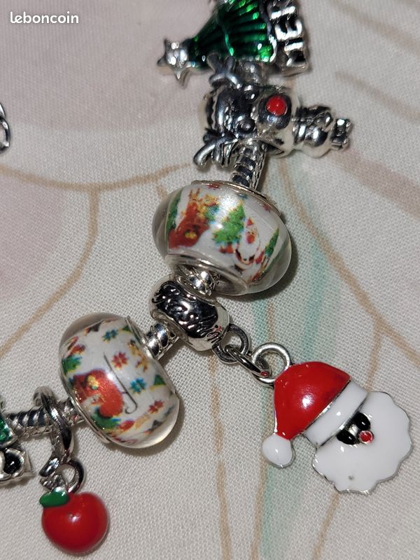 Bracelet complet de Noël – 20 cm – 11 charms + chaîne de sécurité (image 6)
