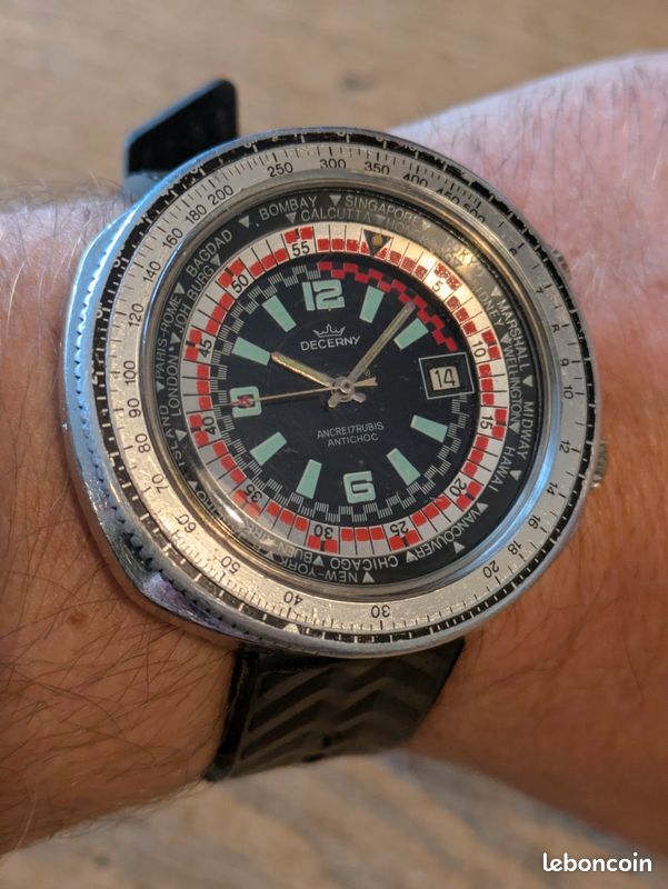 Montre Vintage Vadur COMPRESSEUR De Plongée – Mécanique, Années 70, Pour Homme, Neuf Sans étiquette