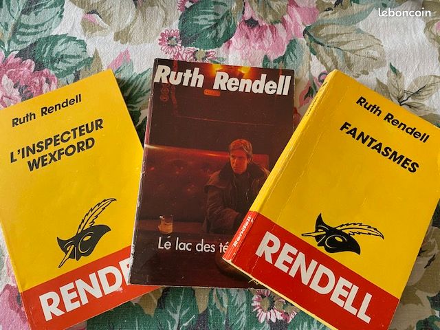 Lot 3 livres Ruth Rendell - Polar Policier Le Masque - Inspecteur Wexford - Bon état (image 1)