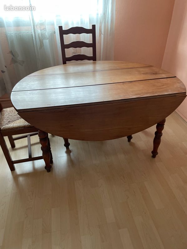 Table Ovale Extensible en Bois Massif (image 3)