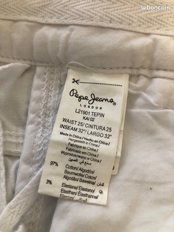 Pantalon blanc Pepe Jeans (image 4)