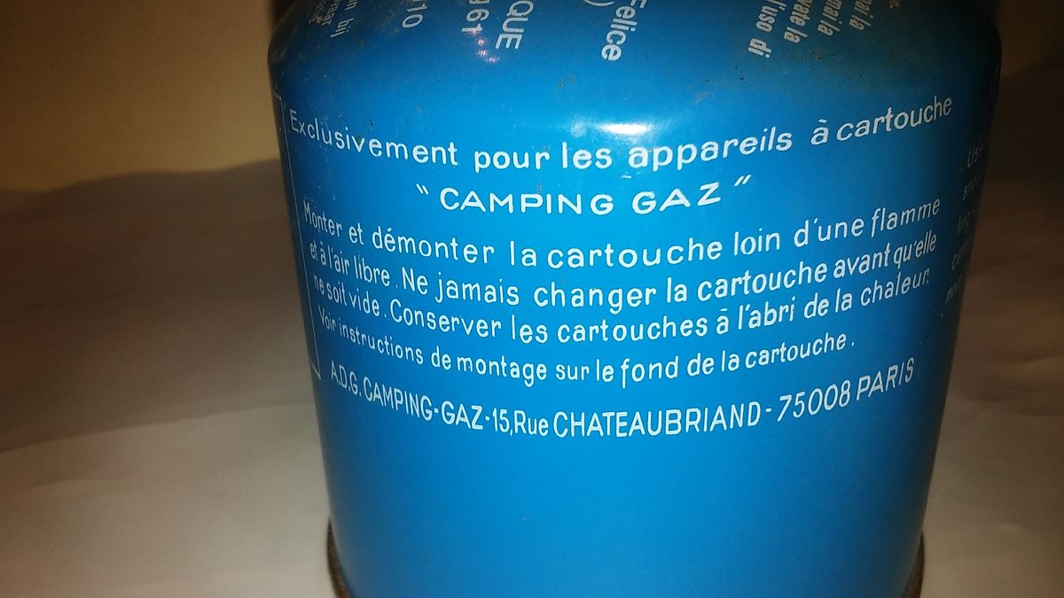 Cartouche camping gaz
