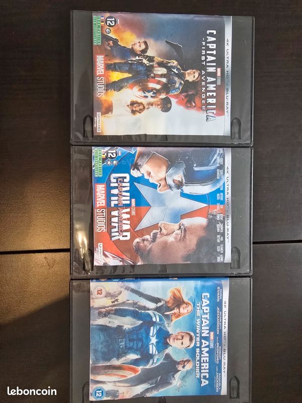 Lot blu-ray captain America sans 4k (image 1)