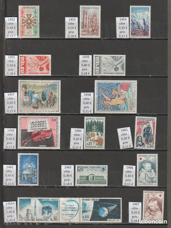 Lot 1120 - TIMBRES DE FRANCE NEUF * année 1964-1965 (image 5)