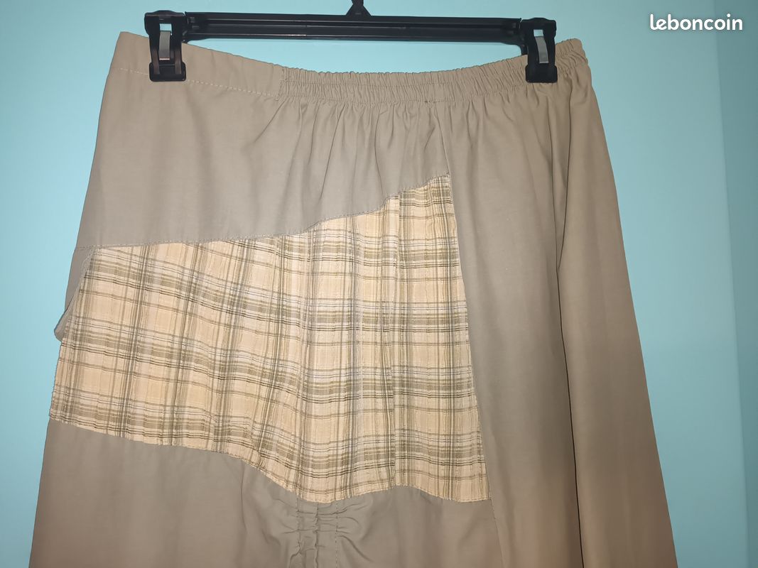 Jupe beige et jaune T46 (mam33133) (image 2)