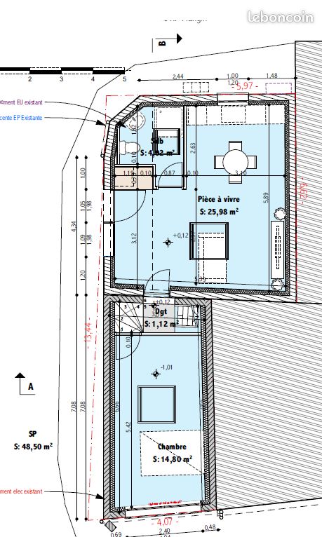 Parking 49 m² · à Verny · 48,5 m² · 90 000 €