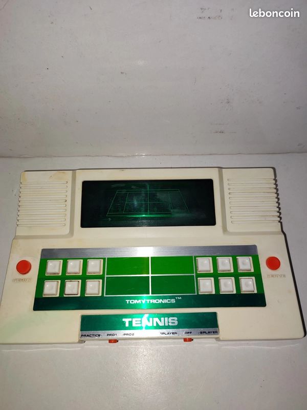 VINTAGE 1979 TOMY Jeu Électronique Tomytronic PRO-TENNIS Fonctionnel En