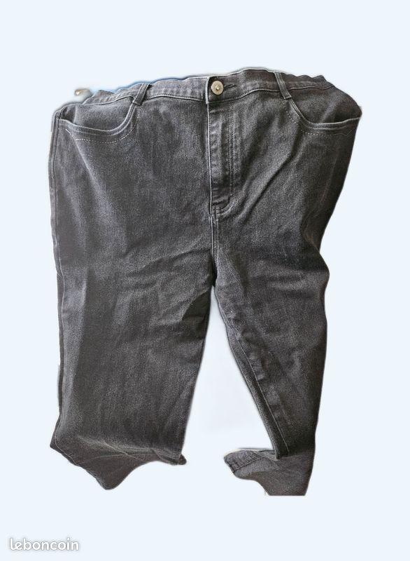Jeans femme noir (image 1)
