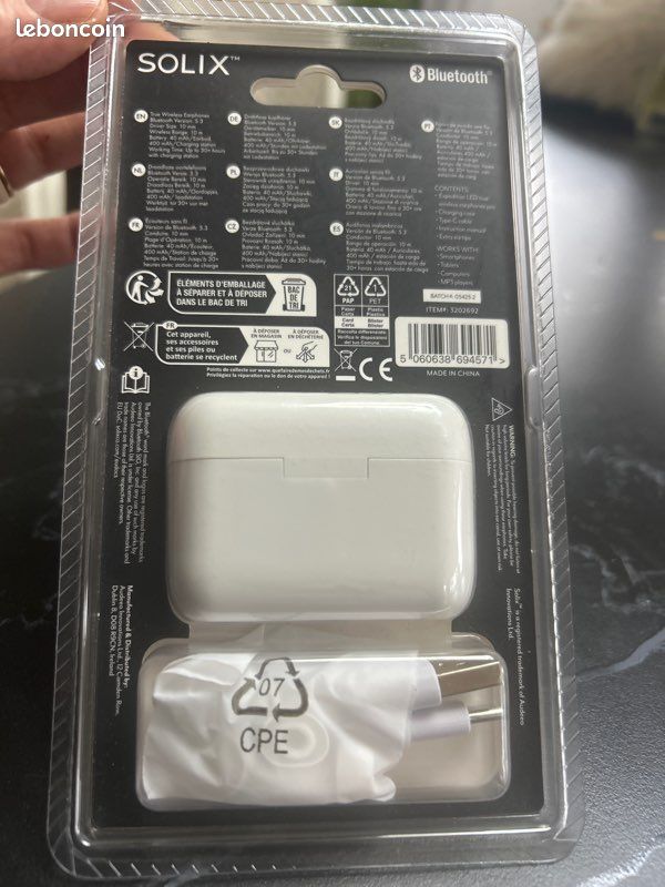Écouteurs Bluetooth neuf. Sous blister (image 2)
