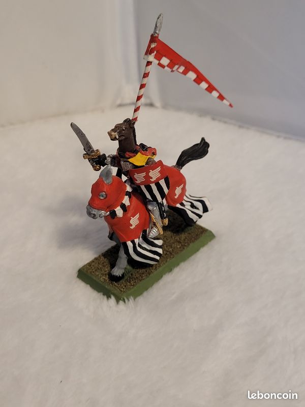 5x Chevaliers Du Royaume Bretonniens Warhammer - OOP Rare - Bien Peints
