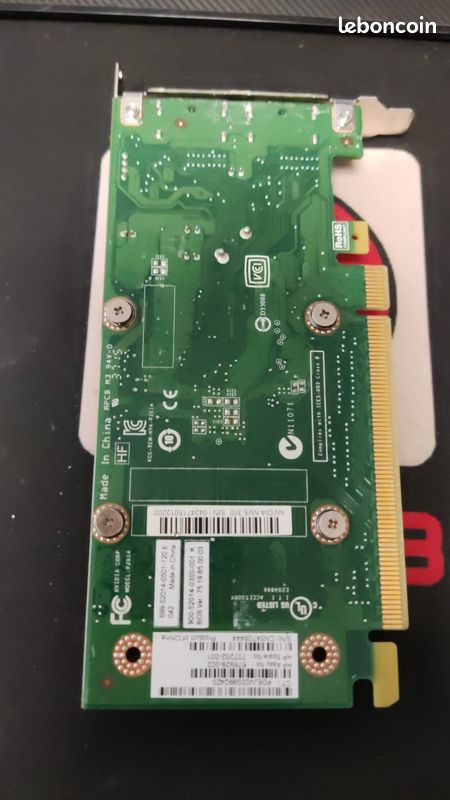 Graphiccard Pci-E Double Tête 512MB Nvidia Quadro Nvs 300 Profil Bas Y-Dvi G14