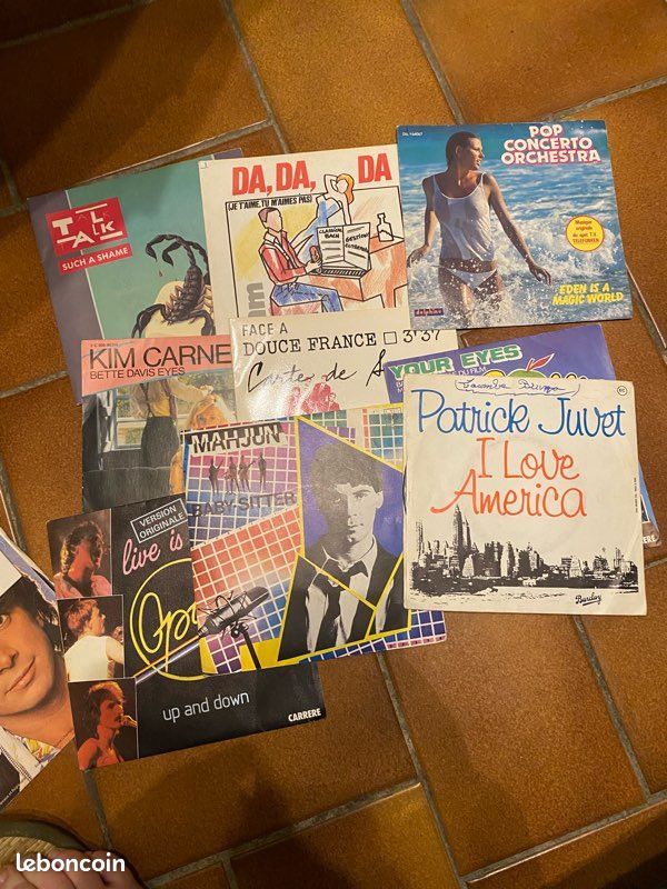 Lot de 83 disques 45 tours des années 80 (image 6)