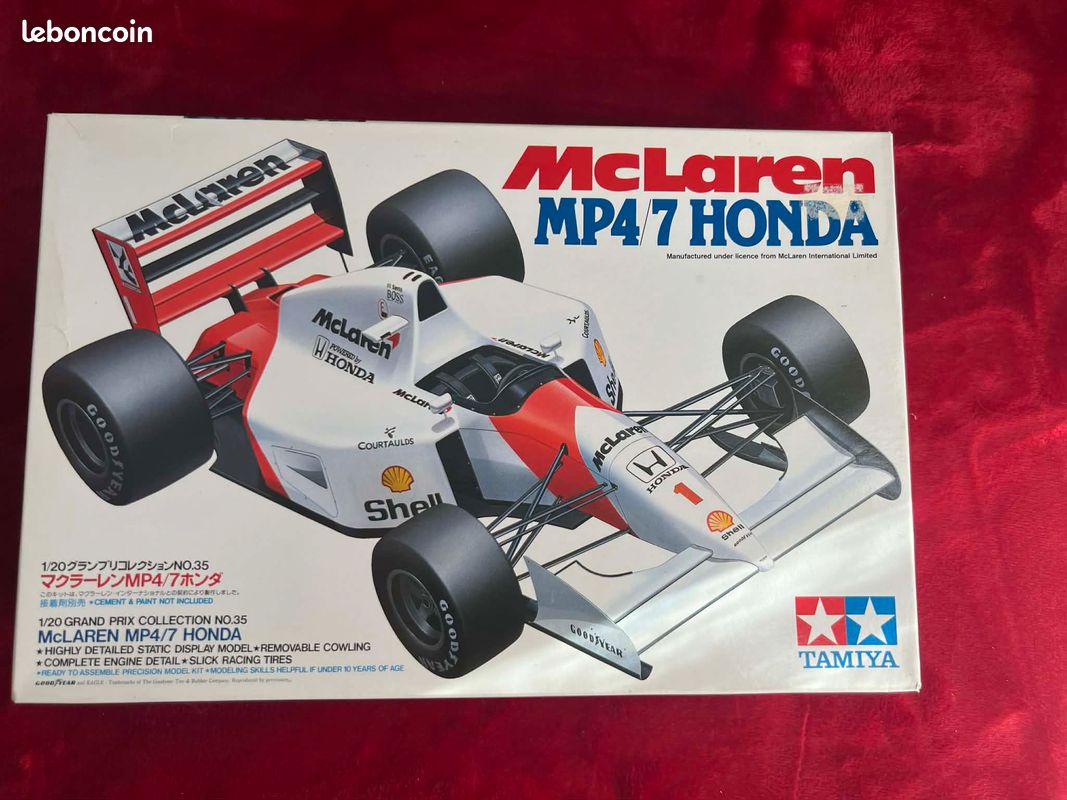 1/20 Scale Grand Prix Collection No.35 - McLaren MP4/7 Honda Formula 1 Car Model (Japan Import)