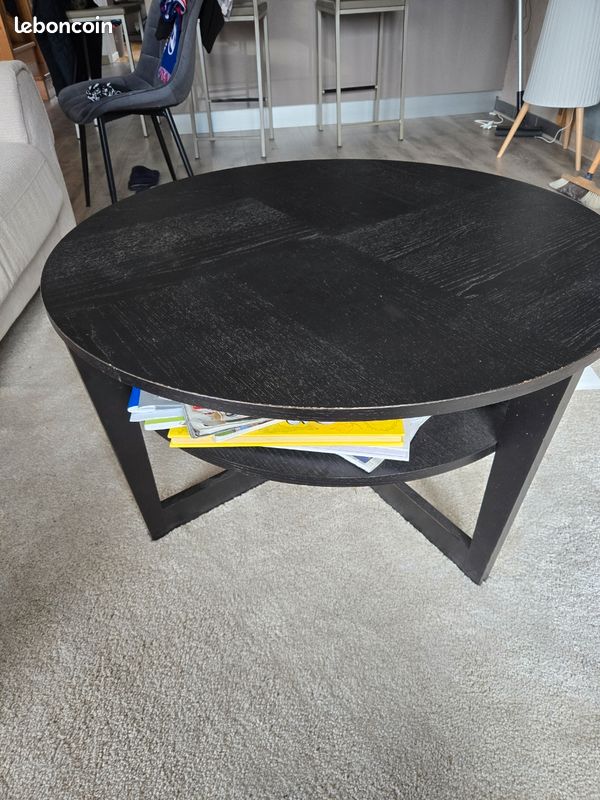 Table basse ronde bois IKEA (image 2)