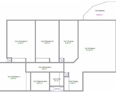 Appartement 235 000 € - 74 m²