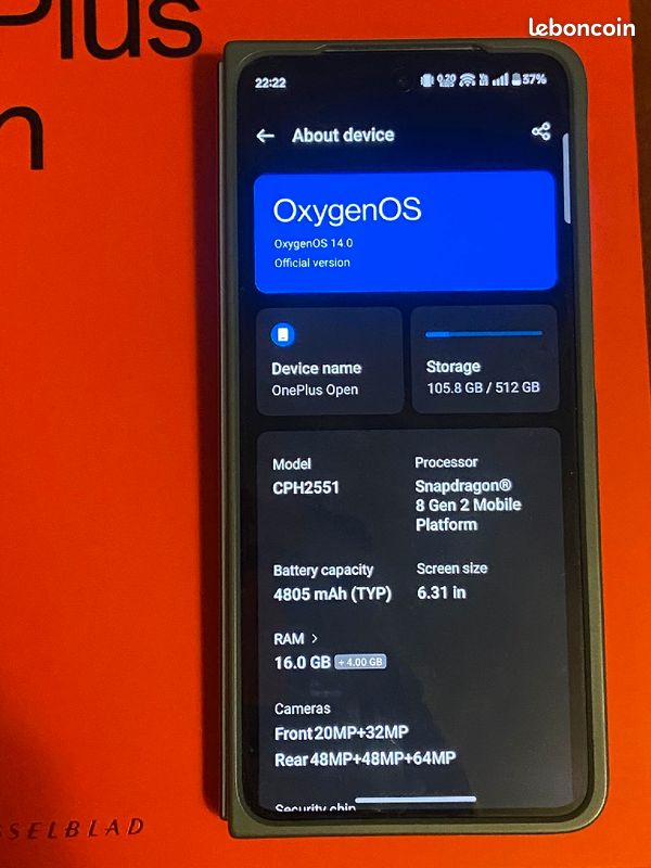 Oneplus Open 16/512g ( Fold ) (image 7)