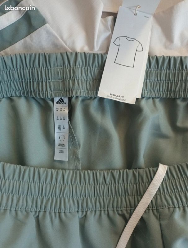 Survêtement adidas vert clair et écru XXL neuf (image 5)