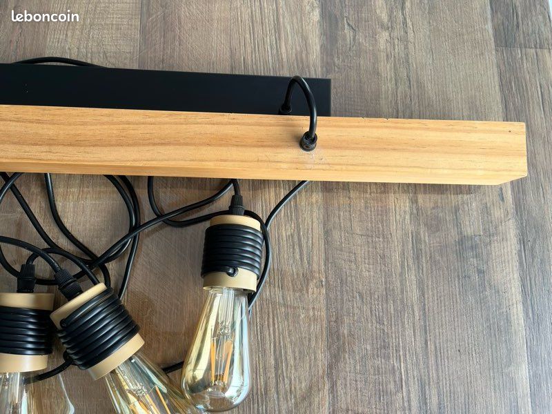 Suspension 4 lampes style industriel (image 5)