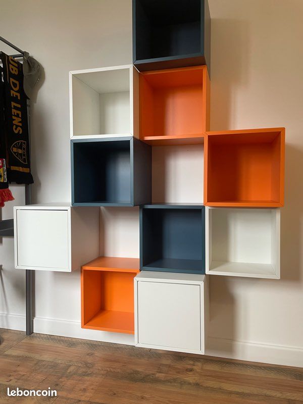 Bibliothèque avec meuble eket IKEA (image 1)