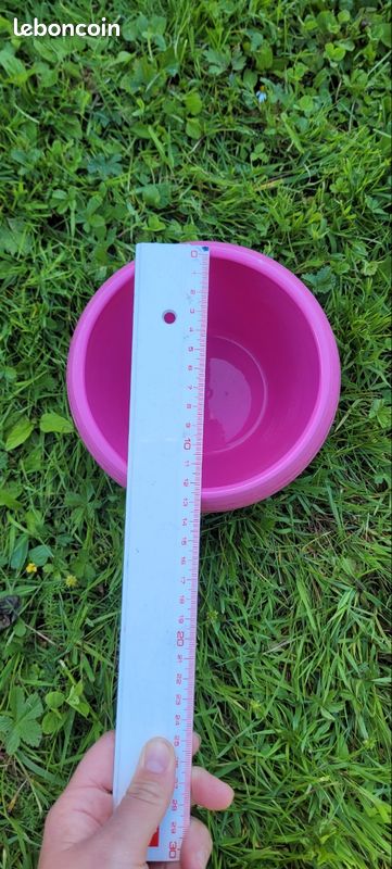 Cache pot blanc et rose (image 8)