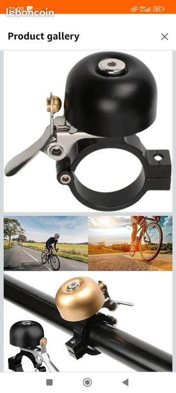 T'NB Sonnette Pour Guidon De Vélo Urban Retro, Son Clair Et