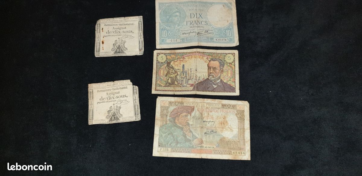 Lot billets et assignants françaises (image 1)