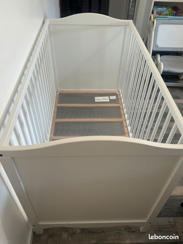 Lit bébé à barreaux + matelas (image 3)