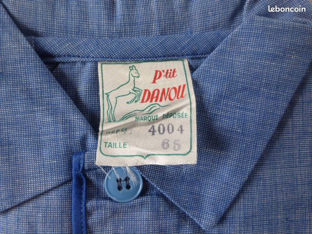 Rare Chemisier Jean épais Années 70 | Neuf 7 Ans | Made in France (image 5)