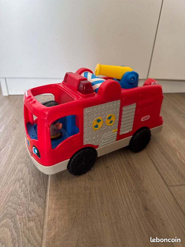 CAMION POMPIER LITTLE PEOPLE Fisher Price Lumineux et sonore - Jeux & Jouets