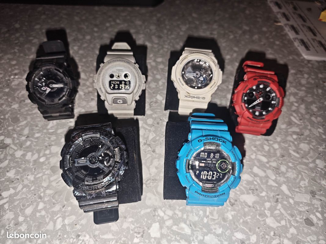 ⌚ lot de 6 montres casio g-shock – modèles variés – à l'unité ou en lot (image 1)
