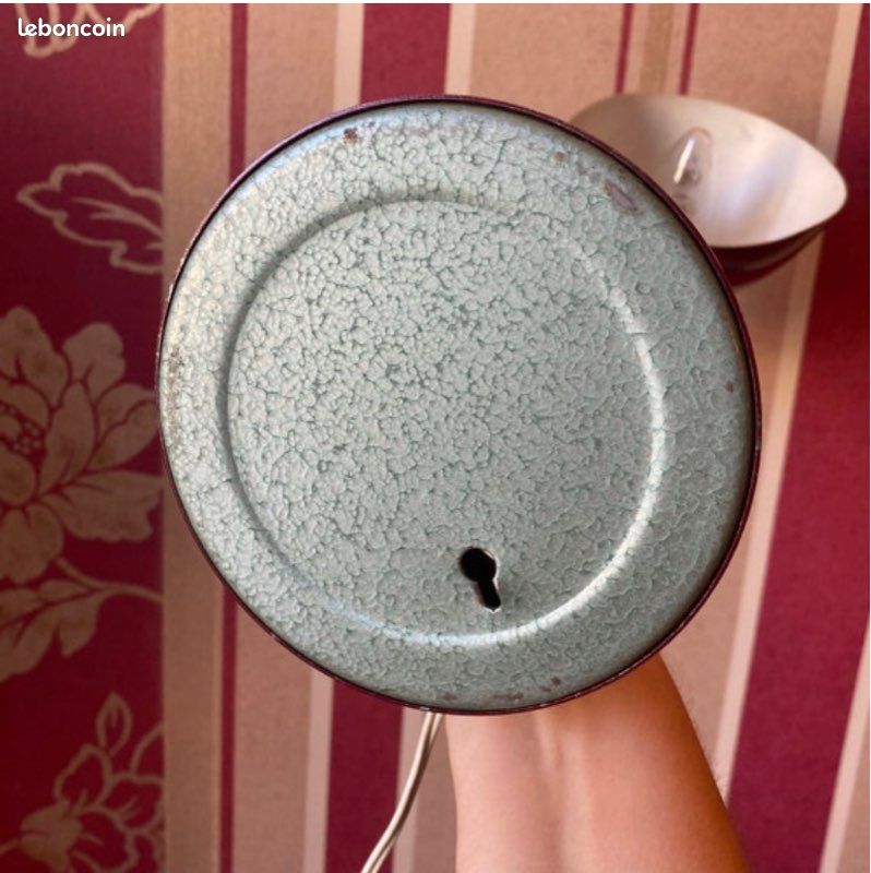 Lampe de bureau vintage fonte émaillée (image 3)