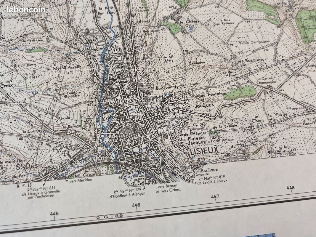 Reproduction De Carte Ancienne - Le Lieuvin Et Le Pays De Lisieux, France