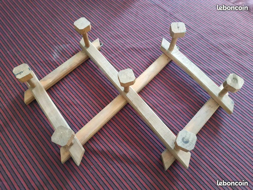 Porte-manteau mural extensible en bois Vintage (image 1)
