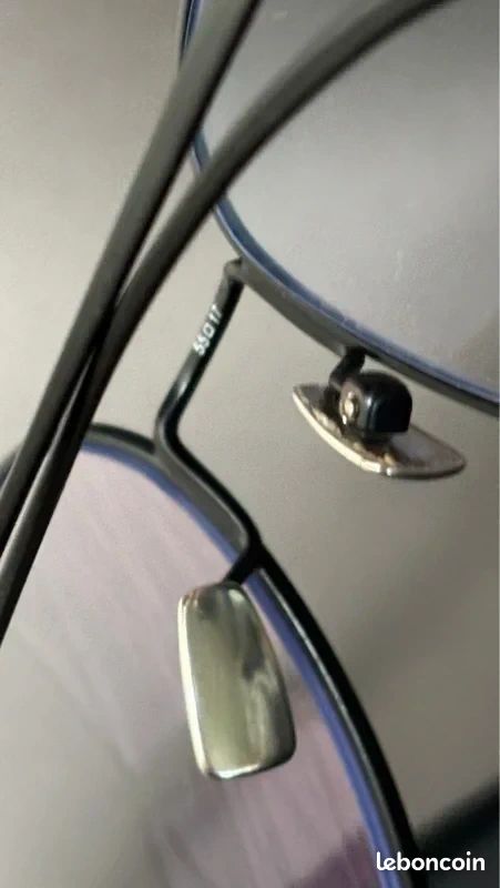 Saint Laurent SL 491 004 Black Metal Optical Glasses – Made in Italy (Original) (image 3)
