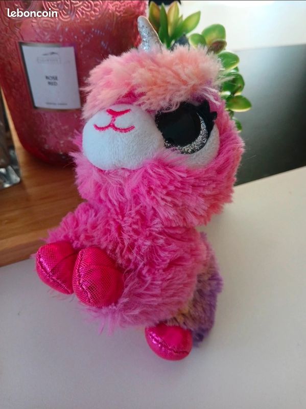 Peluche licorne rose (image 7)