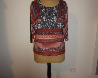 Tunique Haut Patrice Breal - Taille 44/46 - Beige Léger - Occasion Excellent état