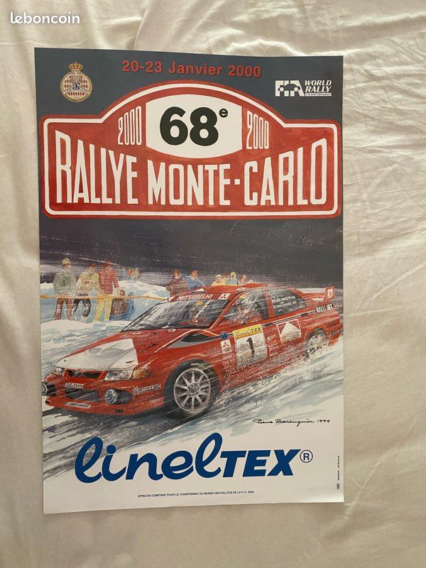 Affiche Poster Rallye Monte Carlo 2024 – WRC, Sports Automobiles