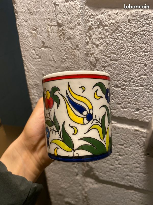 Tasse/ mug grabde taille moyenne 8cm fait et peint à la main à Hebron en Palestine (image 2)