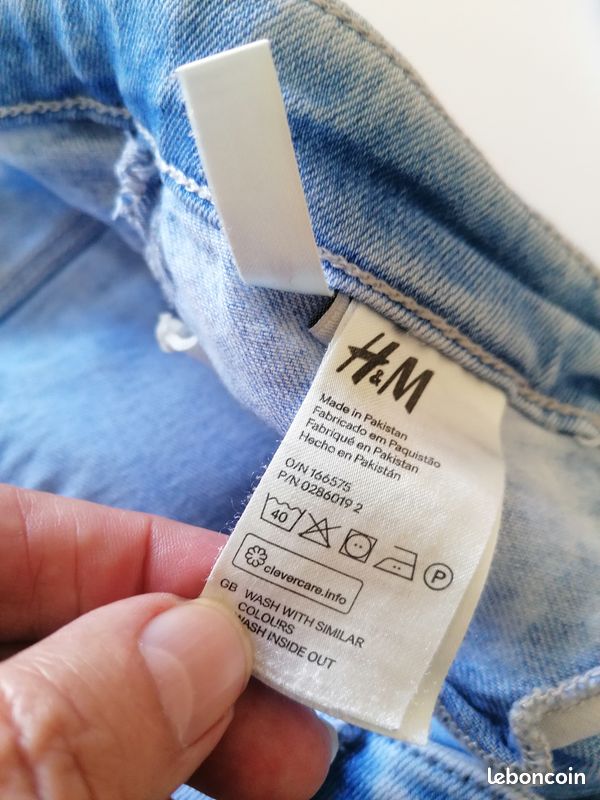Jeans fille bleu 14 ans H&M Vêtements