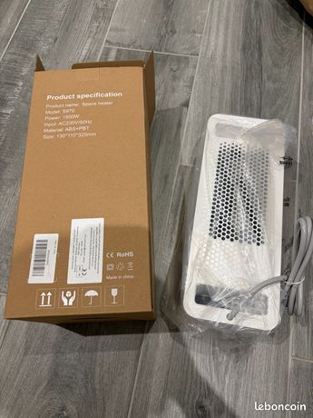 1500W Chauffage D'appoint, Chauffage électrique Portable Jusqu'à 200 Pieds Carrés pour Grande Pièce, Chambre, Bureau, Garage, Chauffage Rapide en Céramique PTC avec Télécommande, Minuterie 12 Heures