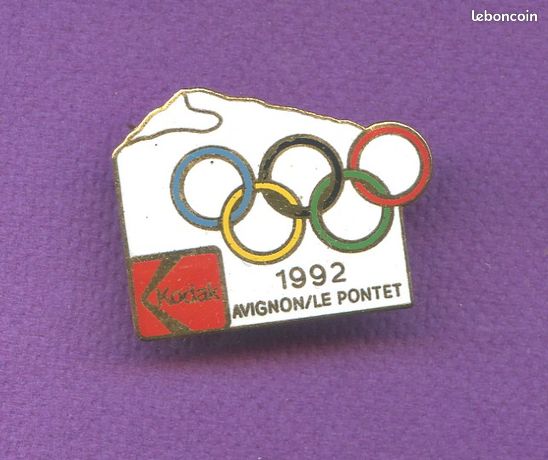 Albertville 1992 Olympic Games.avignon/Le Pontet. Sponsor Pin. Kodak